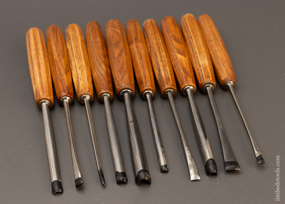 Mint Set of 10 PFEIL SWISS MADE Carving Tools Chisels Gouges - 110853