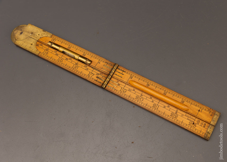 Crisp Boxwood No. 1190 RABONE Rule, Level & Protractor - 110859