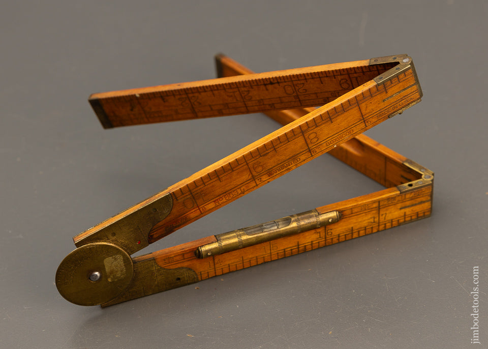 LUFKIN No. 863L Boxwood Rule, Level & Protractor - 110861