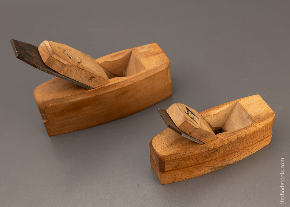 2 Crisp English Beech Coffin Smooth Planes by EMIR LONDON - 110889