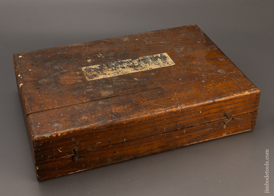 Excellent Set of 10 JAMES SWAN Square Edge Socket Firmer Chisels in Original Box - 110921