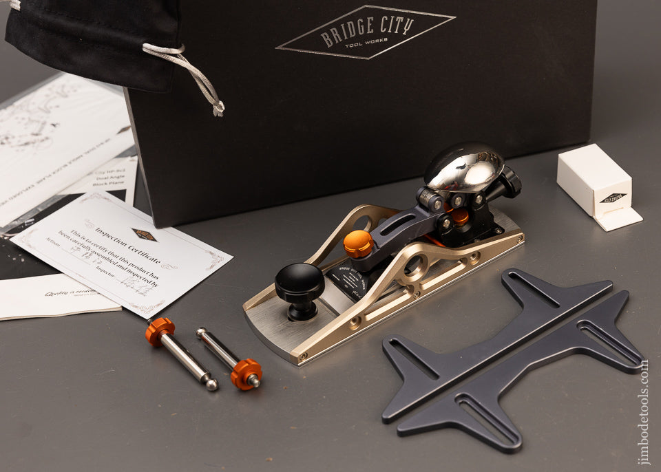 BRIDGE CITY TOOL WORKS HP-9V2 Dual Angle Block Plane Dead Mint in Box - 110931