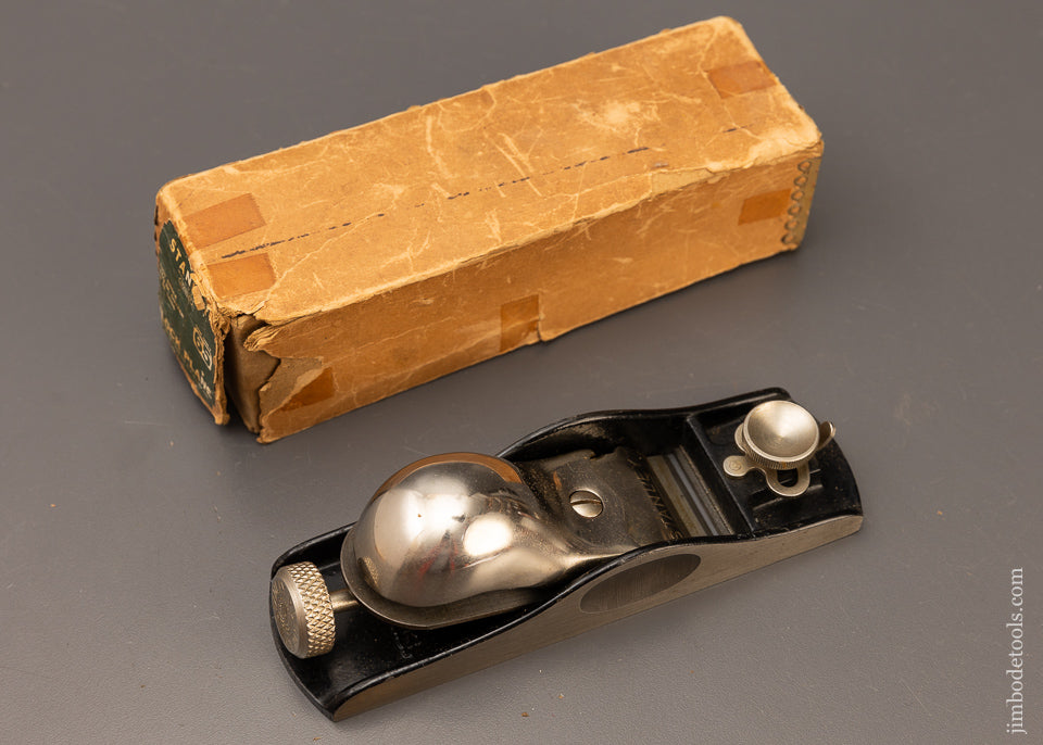 STANLEY No. 65 Low Angle Block Plane Near Mint in Original Box - 110941