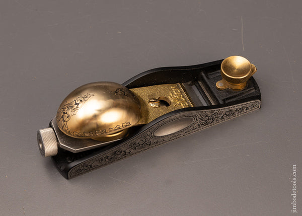 LIE NIELSEN No. 60 1/2 Low Angle Block Plane Lavishly Engraved by MIKHAIL DAVYDOV Mint in Box - 110966
