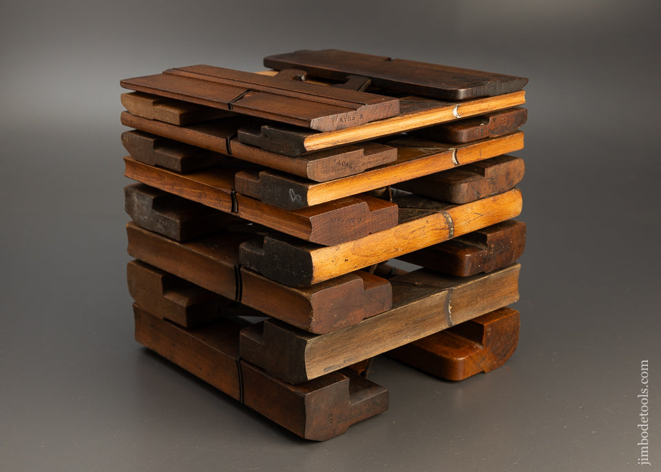 Complete Working Set of 18 Hollows & Rounds Molding Planes 2-18 EVENS - 110986