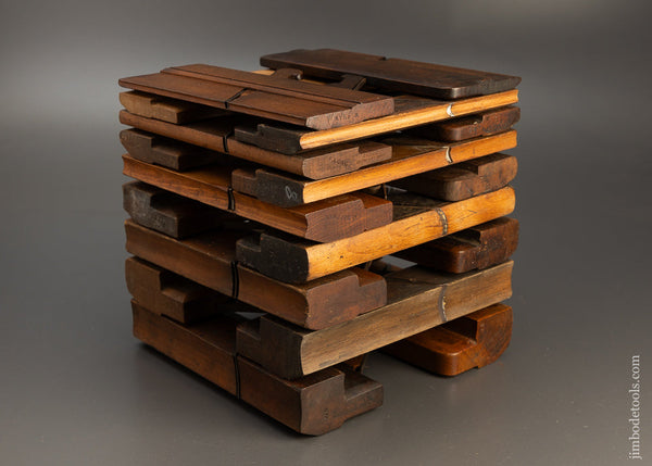 Complete Working Set of 18 Hollows & Rounds Molding Planes 2-18 EVENS - 110986