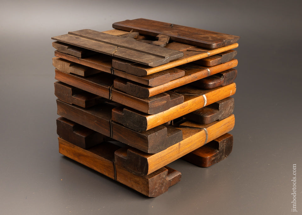 Complete Working Set of 18 Hollows & Rounds Molding Planes 2-18 EVENS - 110987