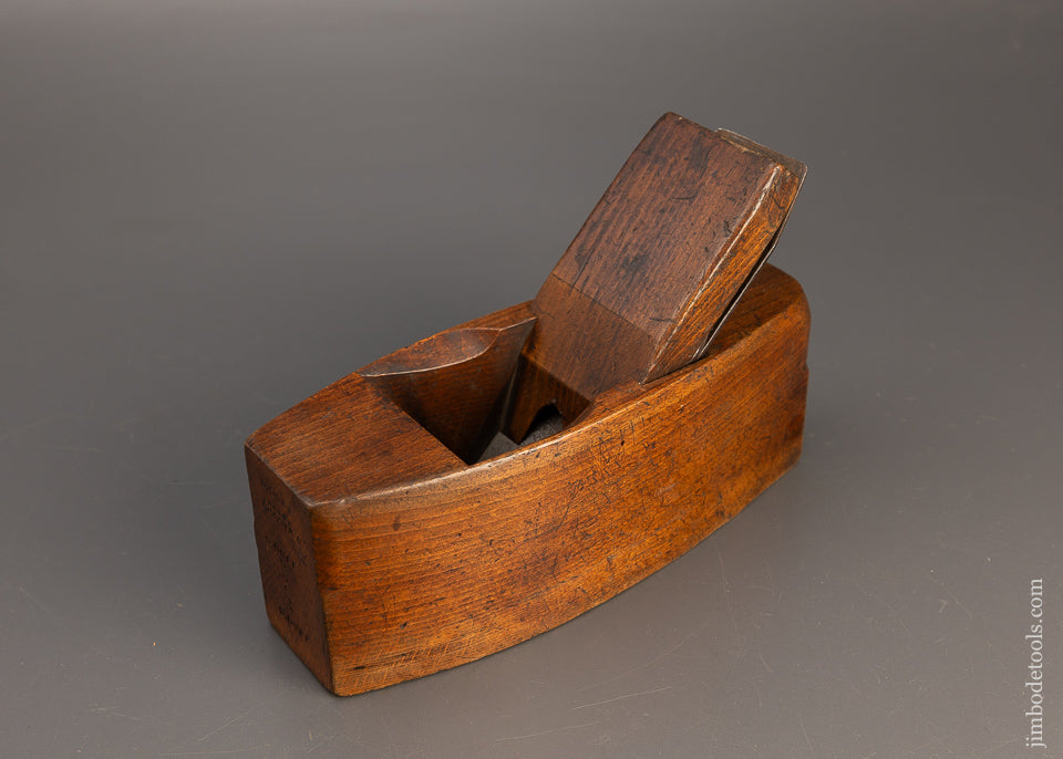 MASSIVE 8 1/2 Inch Beech Coffin Smooth Plane D. MALLOCH PERTH - 110998