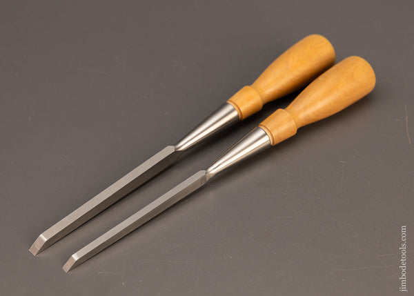 Near Mint LIE NIELSEN 1/4 & 3/16 Inch Mortise Chisels - 111009