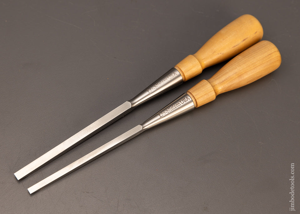 Near Mint LIE NIELSEN 1/4 & 3/16 Inch Mortise Chisels - 111009