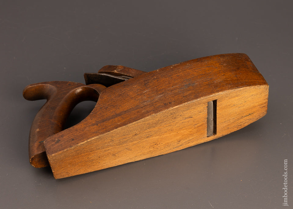 Rare M. CRANNELL ALBANY “D” Handle Coffin Smooth Plane - 111012