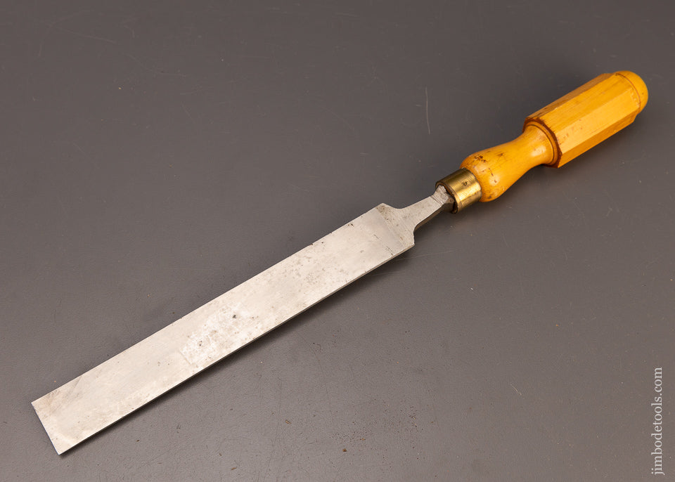 Long Thin Boxwood Handled Paring Chisel 1 1/4 Inch Mint MARPLES - 111100