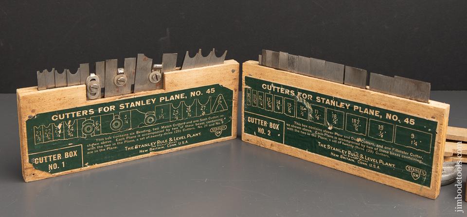 STANLEY No. 45 Combination Plane 100% COMPLETE in Original Box SWEETHEART - 91546