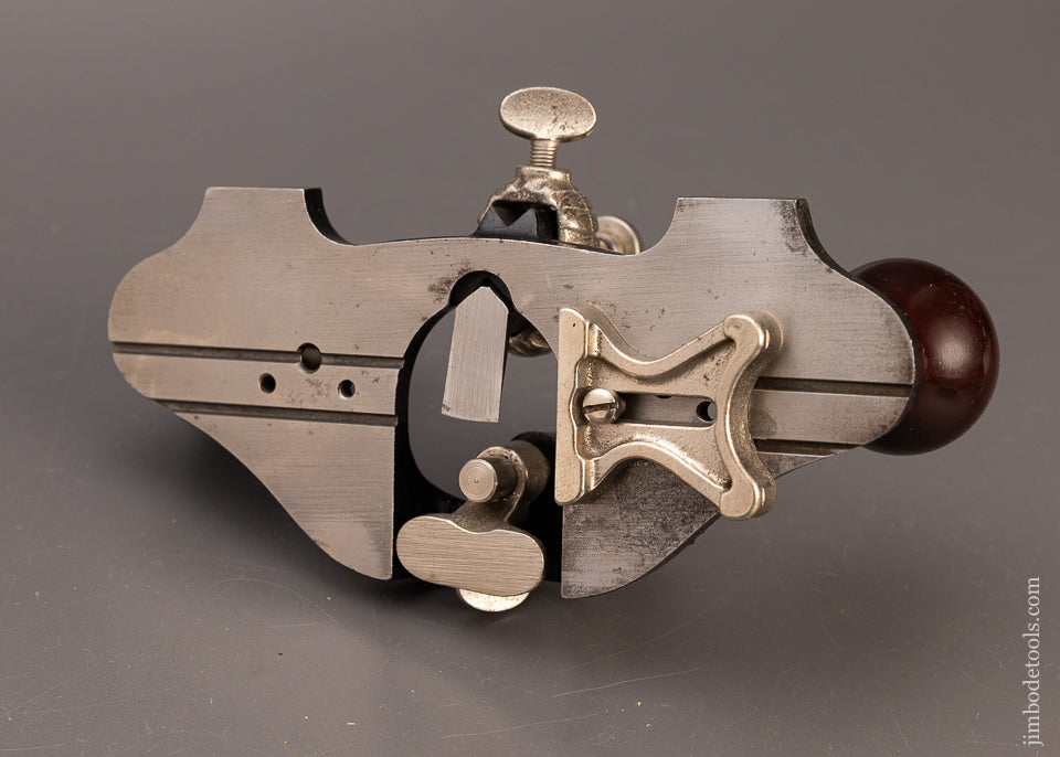 Mint STANLEY USA Model No. 71 Router Plane with Rosewood Knobs Mint & Complete - 111155