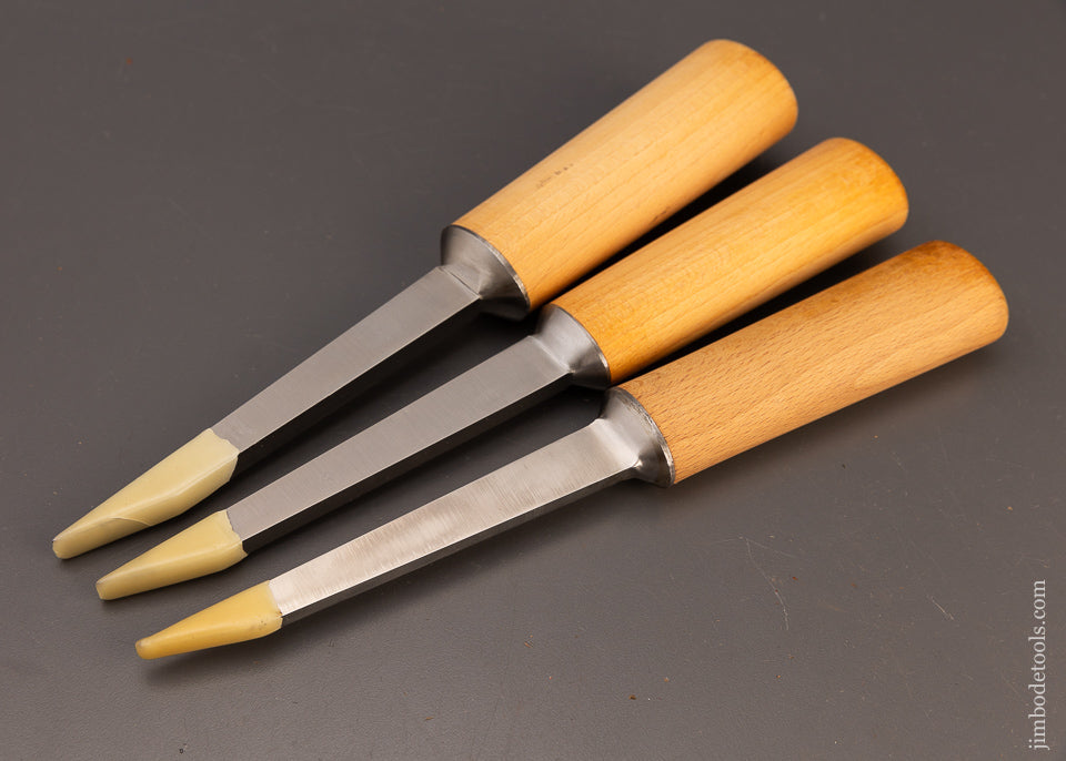 3 New Old Stock RAY ILES Pig Sticker Mortise Chisel - 111164