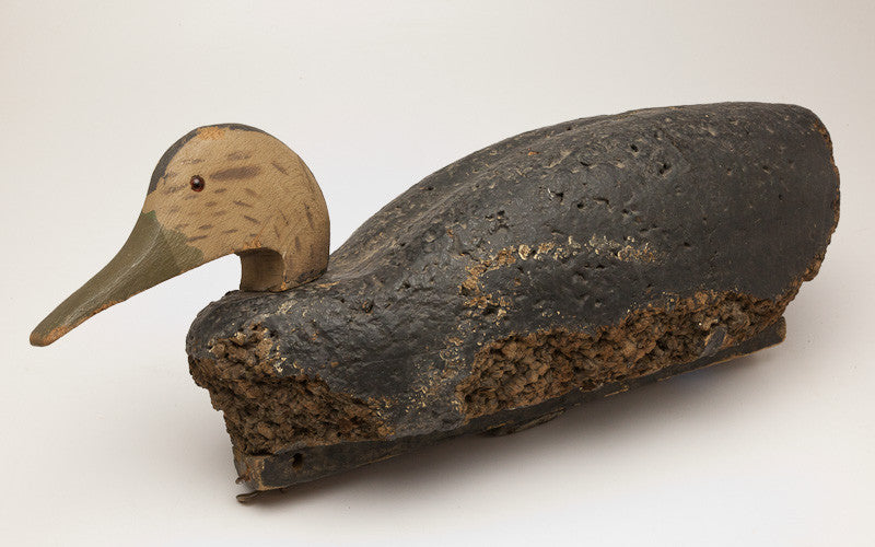 Phenomenal Antique Cork Decoy Duck - 31226