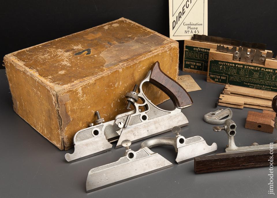 STANLEY No. 45 Combination Plane 100% COMPLETE in Original Box SWEETHEART - 91546