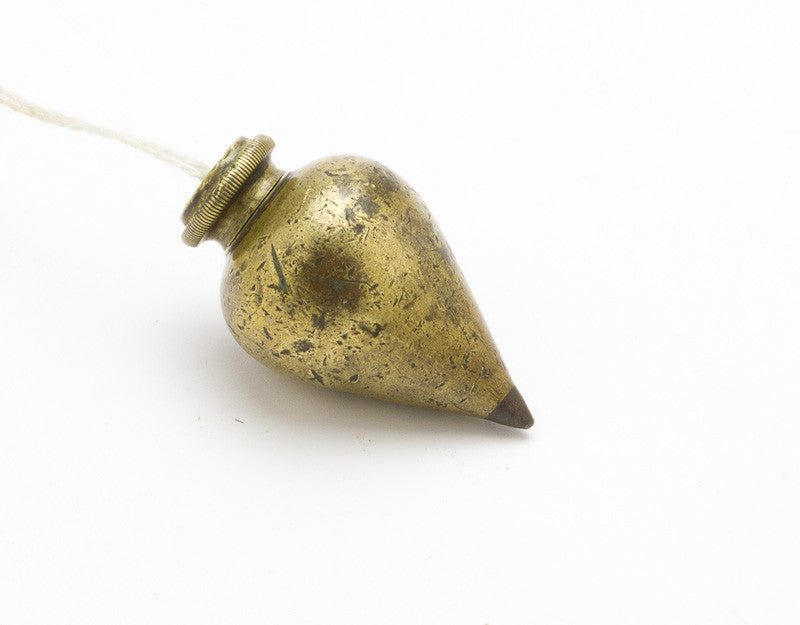 Early Ornate Brass Plumb Bob