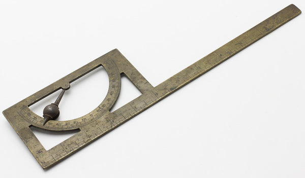 Spectacular Brass & Iron Inclinometer Level