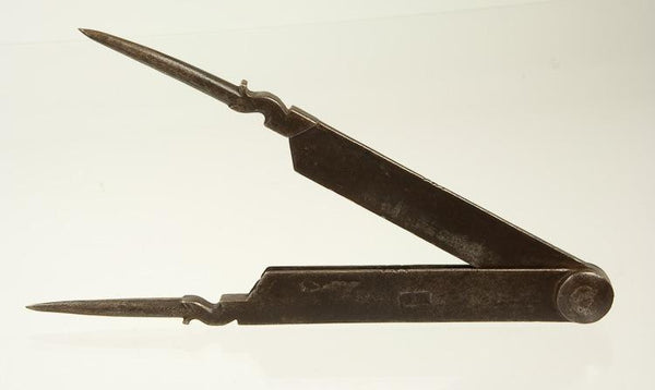 Elegant 18th Century French Decorated Armorers Dividers -- 12454
