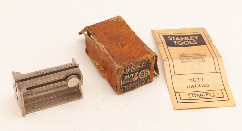 STANLEY NO. 95 Butt Gauge Minty in its Original Box