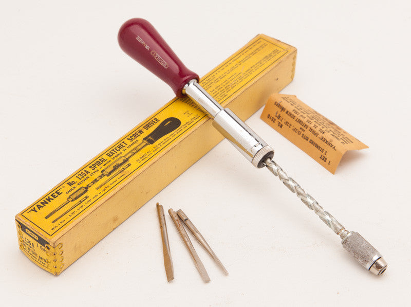 YANKEE NO. 135A Spiral Ratchet Screw Driver Mint in its Original Box