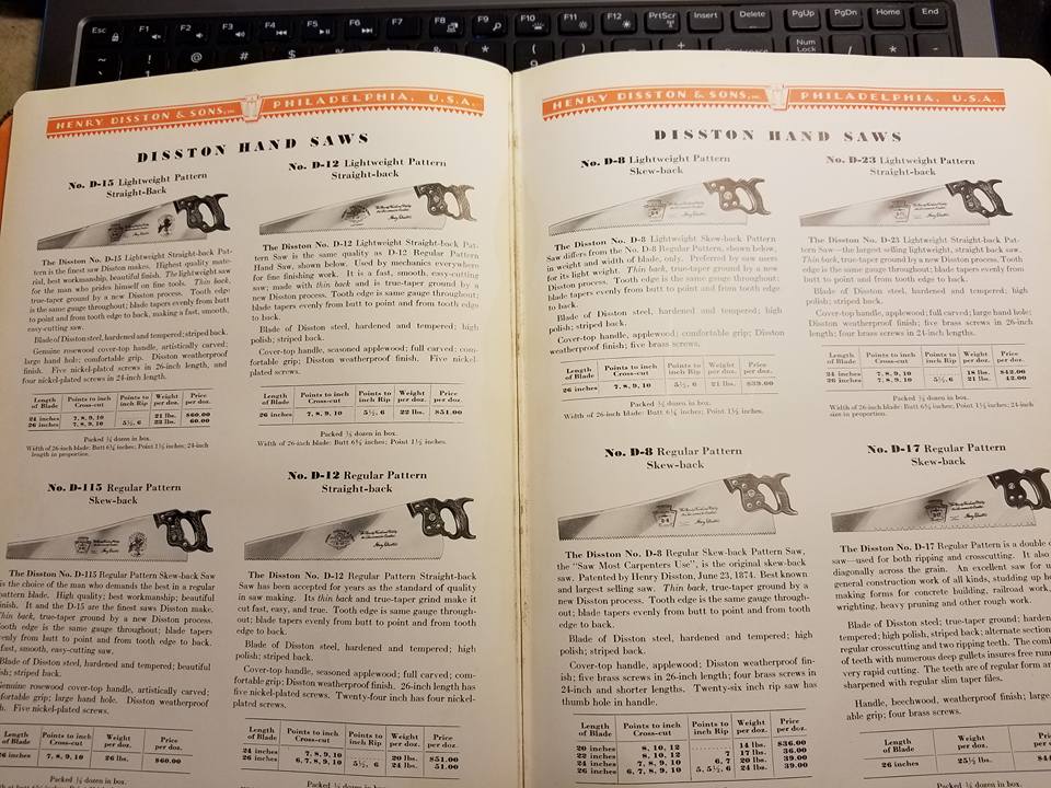 Original! 1932 DISSTON Saw & Tool Catalog No. 92 - 77402R