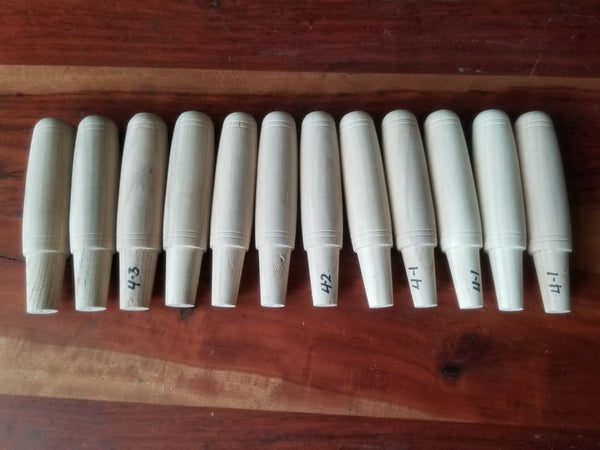 Graduated Set of 12 Hickory Heavy Framing Chisel Handles -- 87157M
