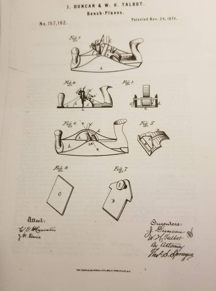 Rare! ECLIPSE Patent November 14, 1874 Scraper Plane by COSHOCTON - 83976 - AS OF DEC. 12