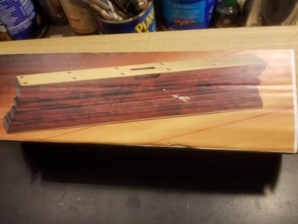 Twelve inch WOODSMITH STORE Bubinga Level Kit in Original Box - 87461