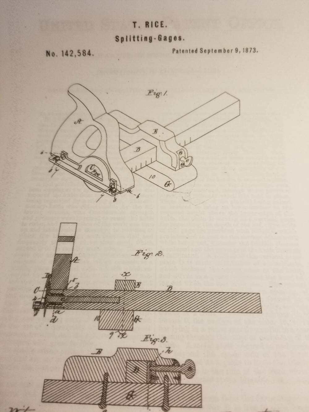 Fine RICE PATENT 14 1/2 inch Panel Slitting Gauge - 860021U