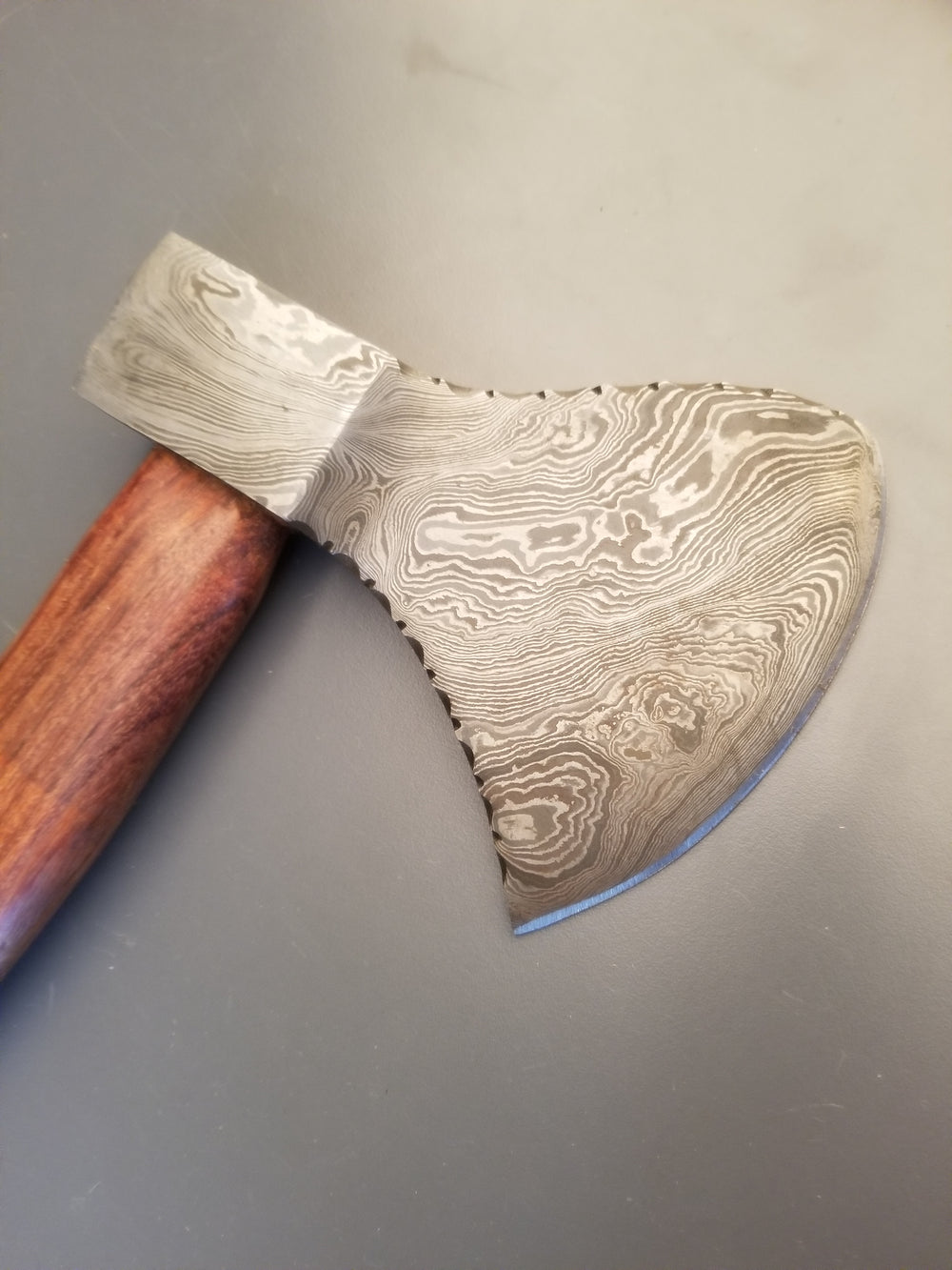 Handforged Folded Damasc Steel Axe - 90309M