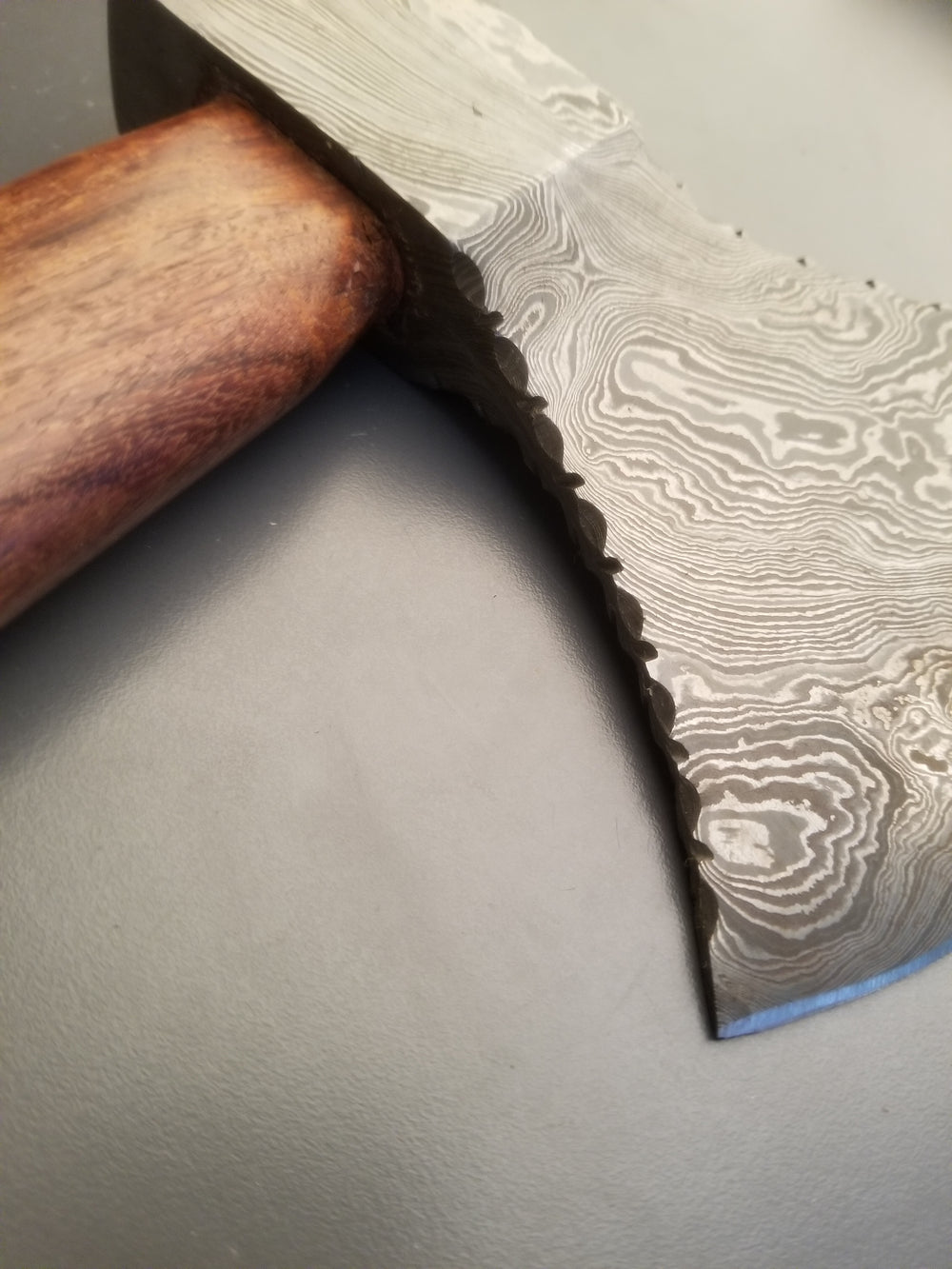 Handforged Folded Damasc Steel Axe - 90309M