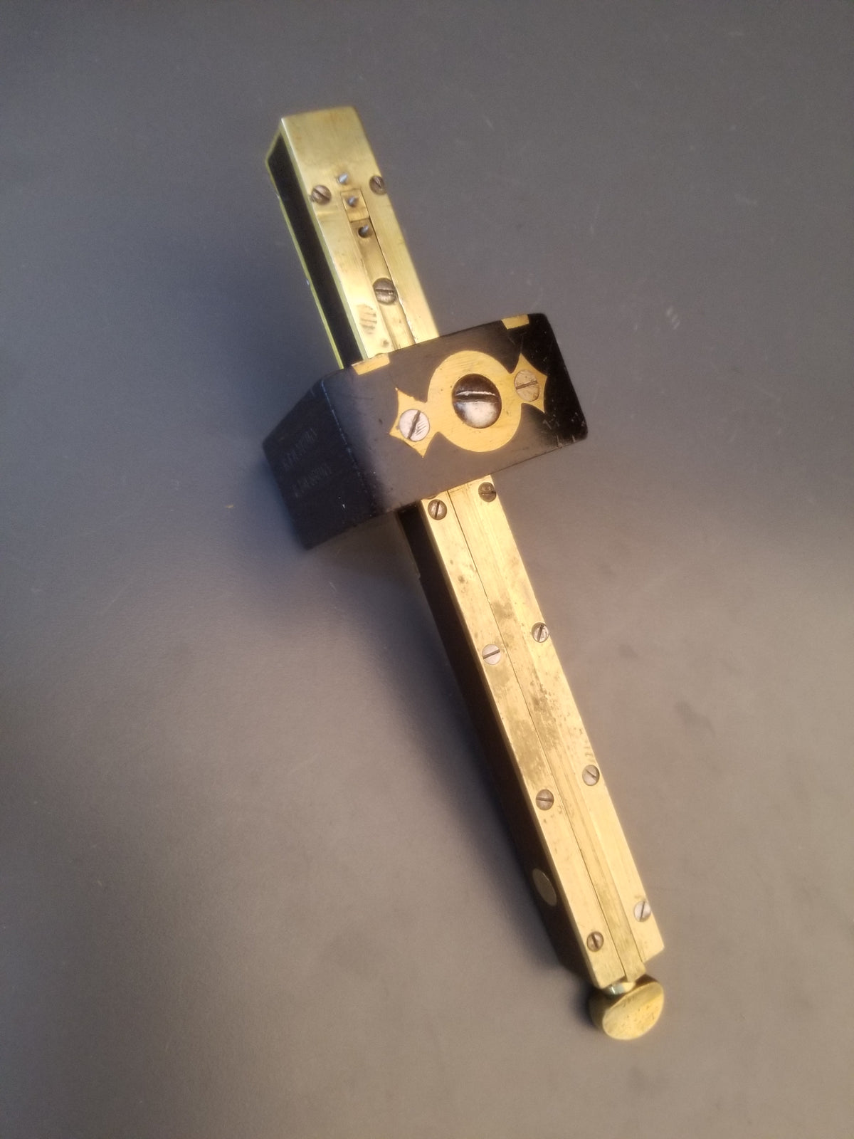 Registered Design Ebony & Brass Triple Point Marking & Mortise Gauge - 90195