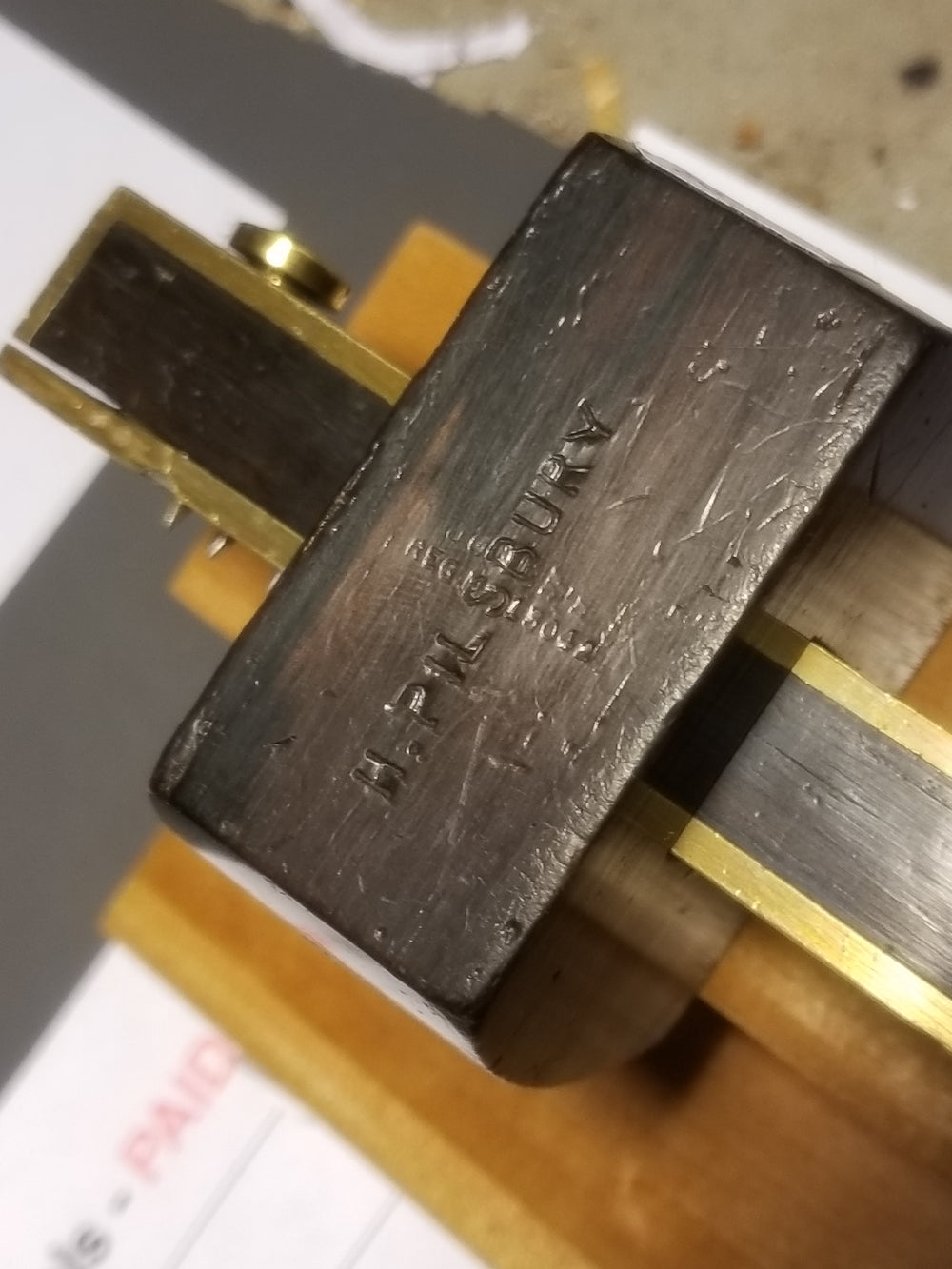 Registered Design Ebony & Brass Triple Point Marking & Mortise Gauge - 90195