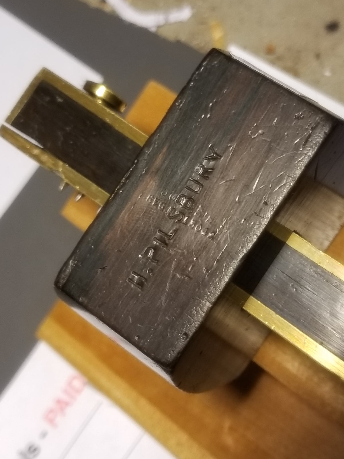 Registered Design Ebony & Brass Triple Point Marking & Mortise Gauge - 90195