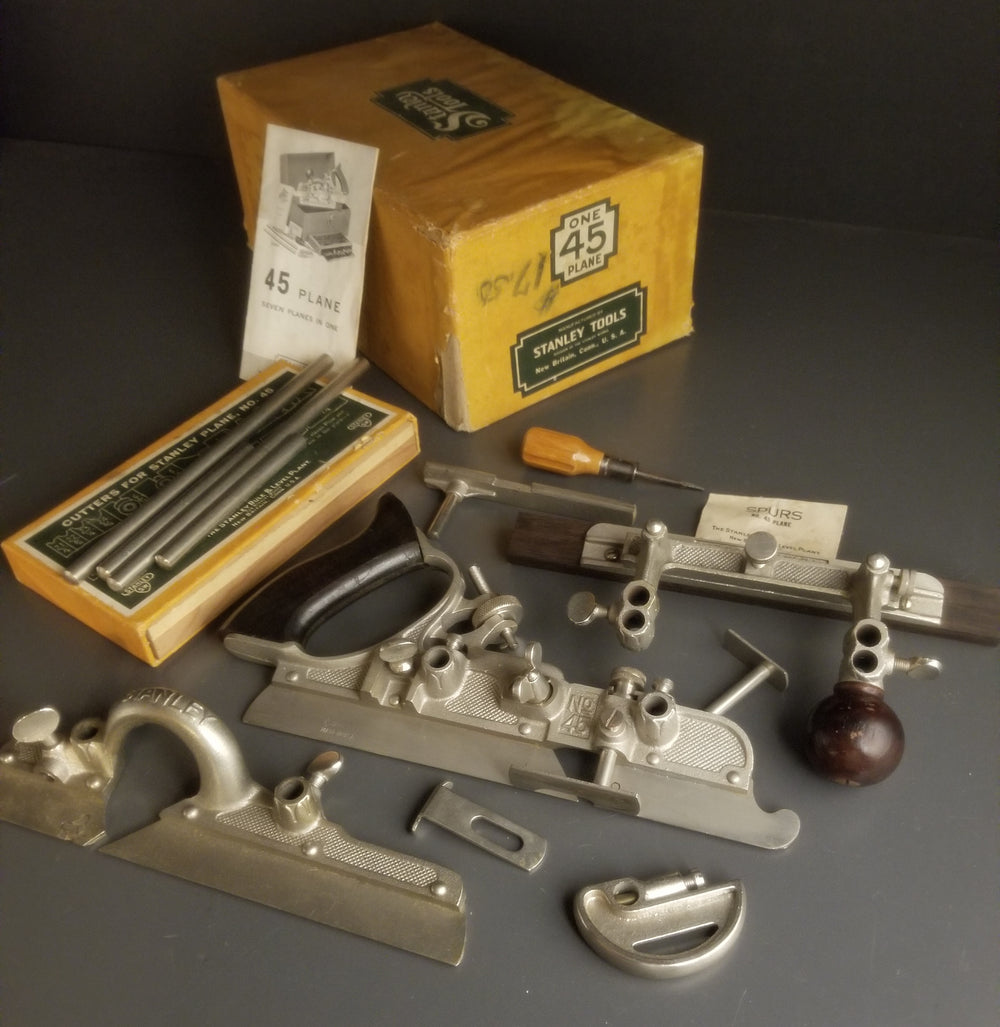STANLEY No. 45 Combination Plane MINT & UNUSED! In Original Box -93774
