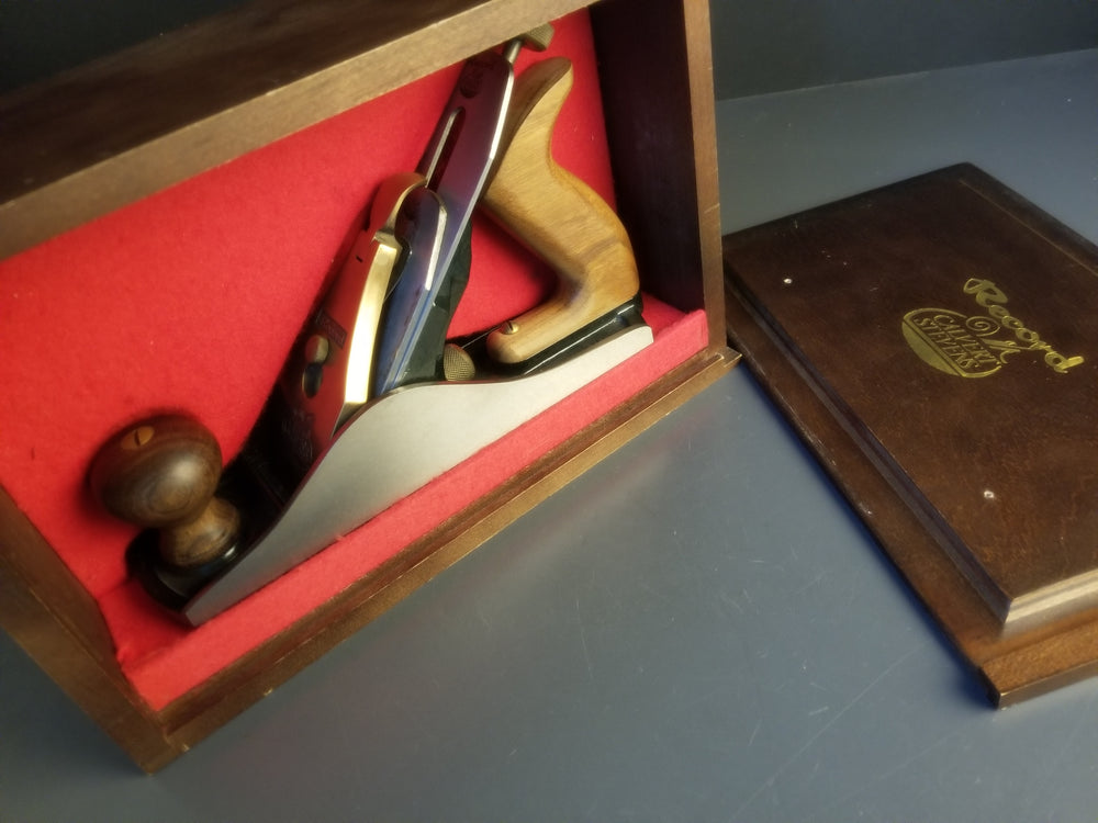 RECORD CALVERT STEVENS No. 88 Heavy Smooth Plane MINT in Original Wooden Box with Instructions - 90272