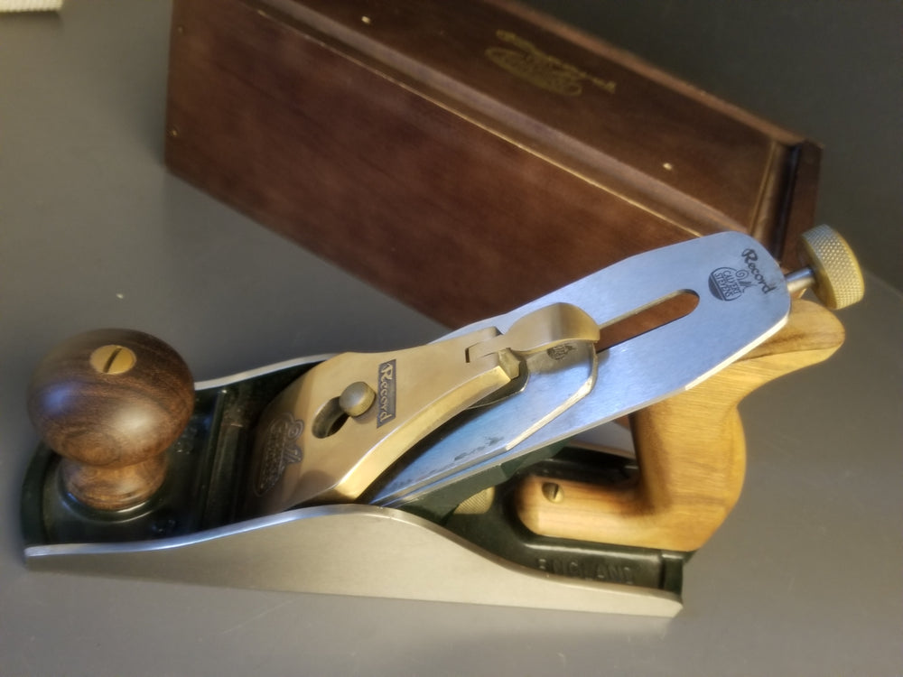 RECORD CALVERT STEVENS No. 88 Heavy Smooth Plane MINT in Original Wooden Box with Instructions - 90272