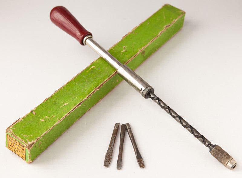 YANKEE NO. 130A Quick Return Spiral Ratchet Screw Driver Minty in its Original Box with Three Bits