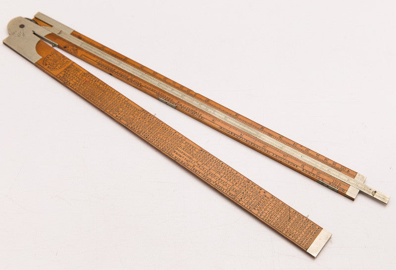 Beautiful BRADBURN Boxwood and German Silver Two Foot Carpenter's Folding Rule with Extension Rule