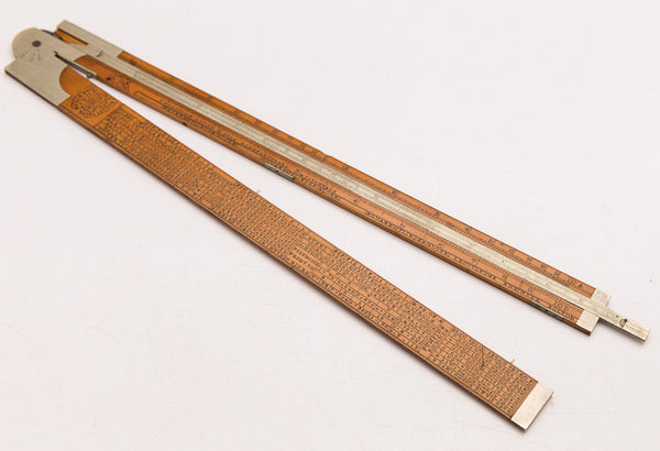 Beautiful BRADBURN Boxwood and German Silver Two Foot Carpenter's Folding Rule with Extension Rule