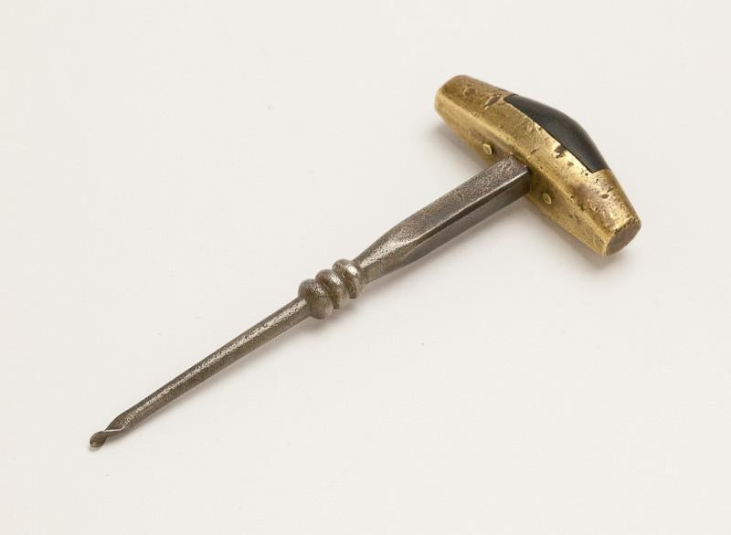 Miniature Fancy French Buffalo Horn Stuffed Barrel Tester * 21865