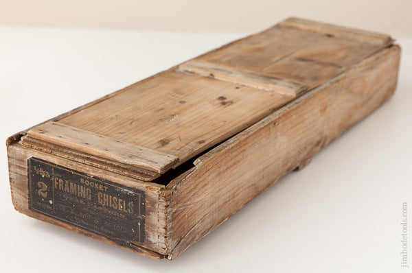 Wooden Box for G.I. MIX & CO. No. 2 Socket Framing Chisels 