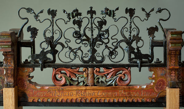 Amazing•À_ Early Ornate Decorated Horse Drawn Street Vendor's Fruit Wagon Axle•À_
