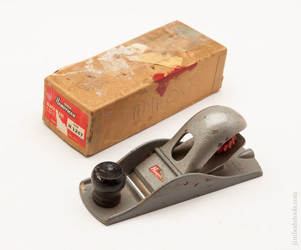 Awful STANLEY HANDYMAN No. H1247 Block Plane in its Original Box