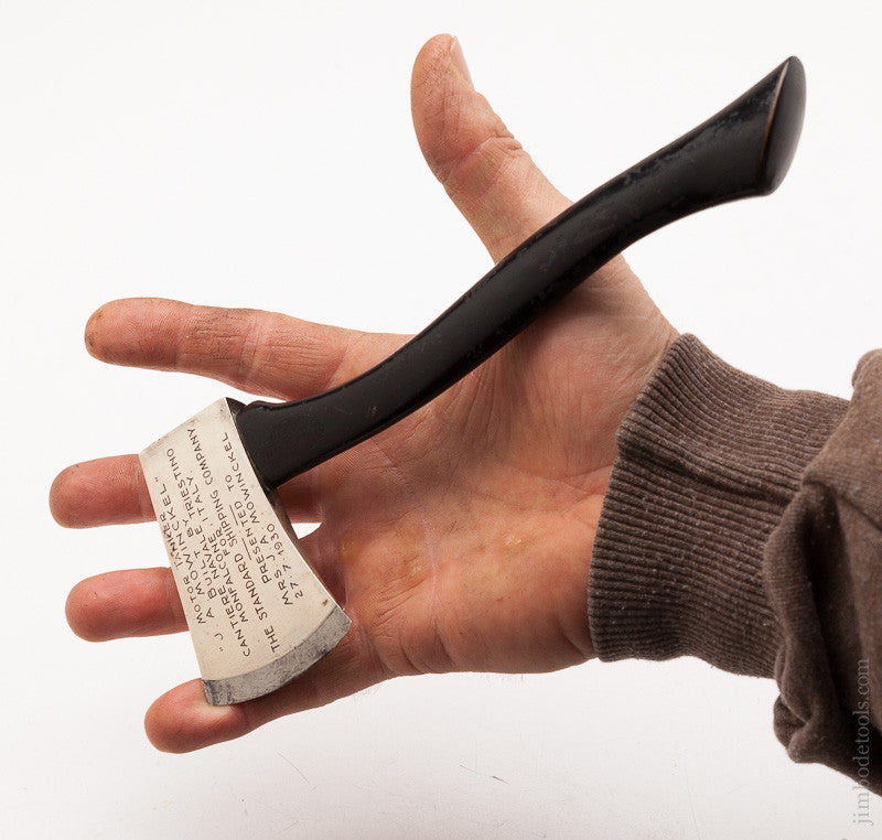 Miniature Ceremonial Axe from THE STANDARD SHIPPING COMPANY July 27, 1930