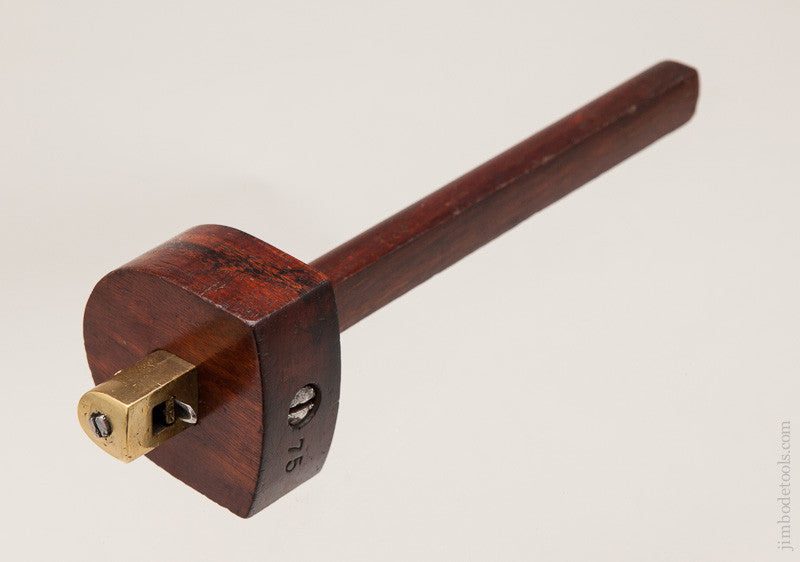 Beautiful 9 5/8 inch Mahogany Slitting Gauge 