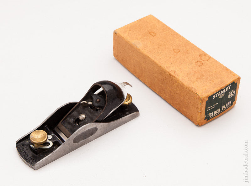 Near Mint! Unused STANLEY No. 15 Block Plane in its Original Box 