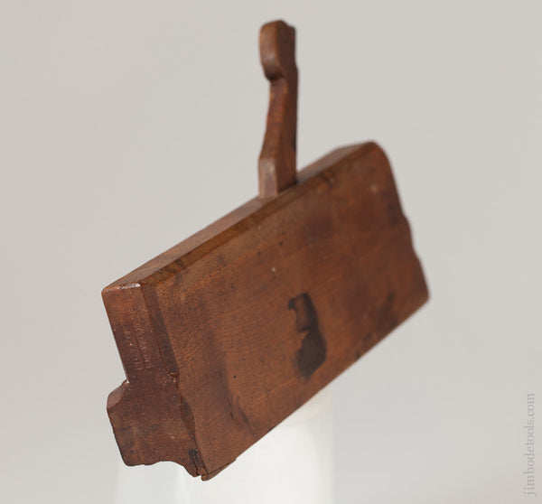 Crisp and Fine! 10 inch Yellow Birch 6/8 inch Thumbnail Molding Plane by JO, FULLER PROVIDENCE